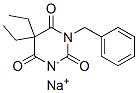 sodium 1-benzyl-5,5-diethylbarbiturate Struktur