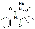 sodium 1-(1-cyclohexen-1-yl)-5,5-diethylbarbiturate Struktur