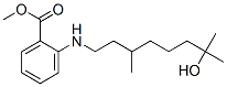 methyl 2-[(7-hydroxy-3,7-dimethyloctyl)amino]benzoate Struktur