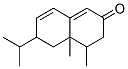 4,4a,5,6-tetrahydro-6-isopropyl-4,4a-dimethylnaphthalene-2(3H)-one Struktur