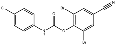 2,6-dibromo-4-cyanophenyl 4-chlorophenylcarbamate Struktur