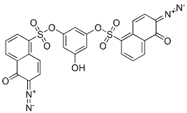 5-hydroxy-1,3-phenylene bis(6-diazo-5,6-dihydro-5-oxonaphthalene-1-sulphonate) Struktur