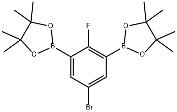 5-Bromo-2-fluoro-1,3-phenylenediboronic acid,bispinacol Struktur