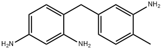 4-[(3-amino-4-methylphenyl)methyl]benzene-1,3-diamine Struktur