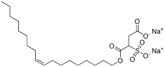 disodium (Z)-1-(octadec-9-enyl) 2-sulphonatosuccinate Struktur