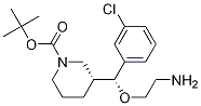 1-Piperidinecarboxylic acid, 3-[(R)-(2-aMinoethoxy)(3-chlorophenyl)Methyl]-, 1,1-diMethylethyl ester, (3R)- Struktur