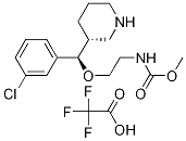 Methyl 2-((R)-(3-chlorophenyl)((R)-piperidin-3-yl)Methoxy)ethylcarbaMate (2,2,2-trifluoroacetate) Struktur