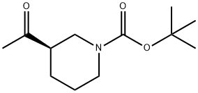 (R)-1-Boc-3-acetyl-piperidine Struktur