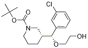 (R)-tert-butyl 3-((R)-(3-chlorophenyl)(2-hydroxyethoxy)Methyl)piperidine-1-carboxylate Struktur