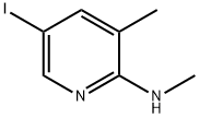 5-Iodo-3-methyl-2-methylaminopyridine Struktur