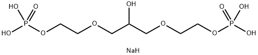 2-hydroxypropane-1,3-diylbis(oxyethylene) bis(dihydrogen phosphate), sodium salt Struktur