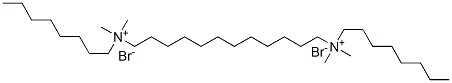 [dodecane-1,12-diylbis(dimethyloctylammonium)] dibromide Struktur