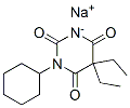 sodium 1-cyclohexyl-5,5-diethylbarbiturate  Struktur