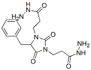 5-benzyl-2,4-dioxoimidazolidine-1,3-di(propionohydrazide)  Struktur