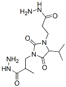 4-isopropyl-.alpha1-methyl-2,5-dioxoimidazolidine-1,3-di(propionohydrazide) Struktur