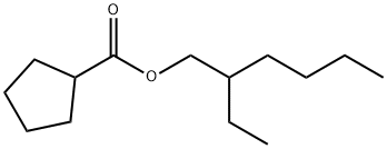 2-ethylhexyl cyclopentanecarboxylate Struktur