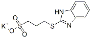 potassium 3-(1H-benzimidazol-2-ylthio)propanesulphonate Struktur