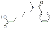 6-(benzoylmethylamino)hexanoic acid Struktur