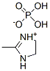 4,5-dihydro-2-methyl-1H-imidazolium dihydrogen phosphate Struktur