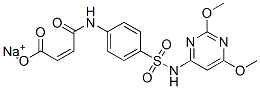 sodium 4-[[4-[[(2,6-dimethoxypyrimidin-4-yl)amino]sulphonyl]phenyl]amino]-4-oxoisocrotonate Struktur