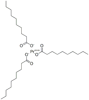 praseodymium(3+) decanoate Struktur