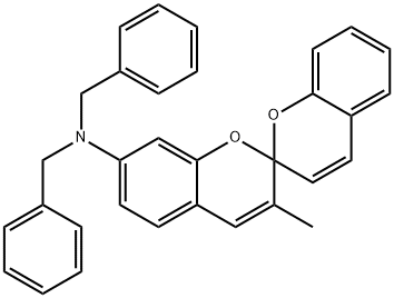 N,N-dibenzyl-3-methyl-2,2'-spirobi[2H-1-benzopyran]-7-amine Struktur