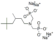 [[(3,5,5-trimethylhexyl)imino]bis(methylene)]bisphosphonic acid, sodium salt  Struktur