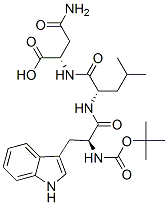 tert-butyloxycarbonyl-tryptophyl-leucyl-asparagine Struktur