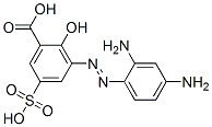 3-[(2,4-diaminophenyl)azo]-5-sulphosalicylic acid Struktur