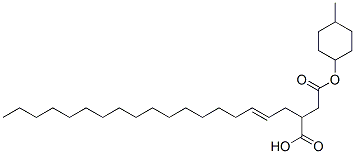 4-(4-methylcyclohexyl) hydrogen 2-octadecenylsuccinate Struktur