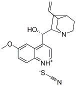 (9S)-9-hydroxy-6'-methoxycinchonanium thiocyanate Struktur