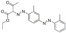 ethyl 2-[[2-methyl-4-[(o-tolyl)azo]phenyl]azo]-3-oxobutyrate Struktur