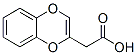 1,4-Benzodioxin-2-acetic  acid Struktur