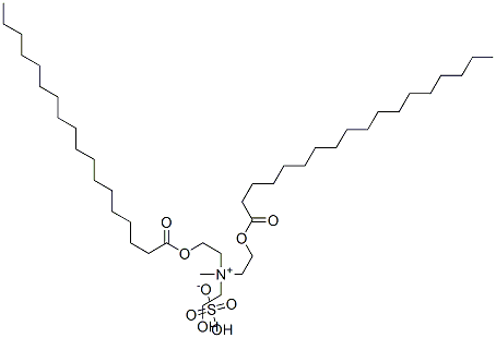 (2-hydroxyethyl)methylbis[2-[(1-oxooctadecyl)oxy]ethyl]ammonium hydrogen sulphate Struktur