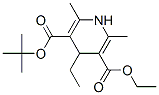 tert-butyl ethyl 4-ethyl-1,4-dihydro-2,6-dimethylpyridine-3,5-dicarboxylate Struktur