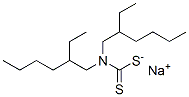 sodium bis(2-ethylhexyl)dithiocarbamate Struktur