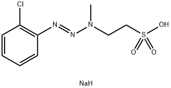 sodium 2-[3-(2-chlorophenyl)-1-methyltriazen-2-yl]ethanesulphonate Struktur