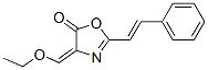 2-styryl-4-ethoxymethylene-5-oxazolone Struktur