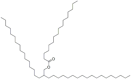 2-hexadecylicosyl palmitate Struktur