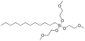 6-dodecyl-6-(2-methoxyethoxy)-2,5,7,10-tetraoxa-6-silaundecane Struktur