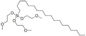 6-(2-methoxyethoxy)-6-octadecyl-2,5,7,10-tetraoxa-6-silaundecane Struktur