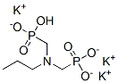 tripotassium hydrogen [(propylimino)bis(methylene)]diphosphonate Struktur