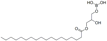 3-(boronooxy)-2-hydroxypropyl stearate Struktur