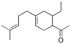 1-[6-ethyl-4-(4-methylpent-3-enyl)cyclohex-3-en-1-yl]ethan-1-one Struktur