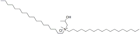 (2-hydroxypropyl)methyldioctadecylammonium chloride Struktur