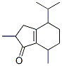 2,3,4,5,6,7-hexahydro-4-isopropyl-2,7-dimethyl-1H-inden-1-one Struktur