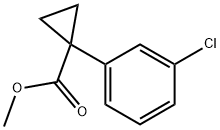 METHYL 1-(3-CHLOROPHENYL)CYCLOPROPANECARBOXYLATE Struktur