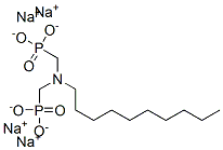 [(decylimino)bis(methylene)]bisphosphonic acid, sodium salt Struktur