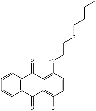 1-[(2-butoxyethyl)amino]-4-hydroxyanthraquinone Struktur