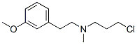 N-(3-chloropropyl)-3-methoxy-N-methylphenethylamine Struktur